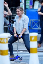 Hilary Duff - Heads to Dinner at La Esquina Restaurant in New York City 8/16/2016