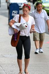 Hilary Duff - Leaving the Gym in NYC 8/18/2016 