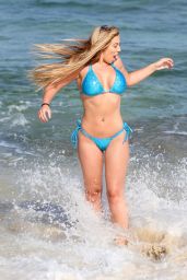 Holly Hagan Hot in Bikini - Beach in Ibizza,Spain 8/5/2016