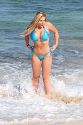 Holly Hagan Hot in Bikini - Beach in Ibizza,Spain 8/5/2016
