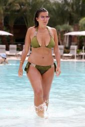 Imogen Thomas in Bikini at a Pool in Las Vegas 8/30/2016 