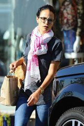 Jordana Brewster Street Style - Santa Monica 7/31/2016