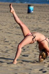 Jorgie Porter Bikini Pics - Beach in Malibu California 8/28/2016
