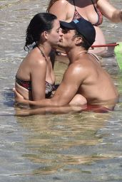 Katy Perry in a Swimsuit - With Orlando Bloom at a Beach in Italy 8/4/2016