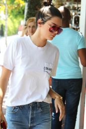 Kendall Jenner Street Style - at Fred Segal in West Hollywood 8/22/2016 