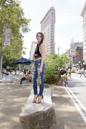 Laura Marano - Taking A Break During A Press Day in New York City 8/25/2016