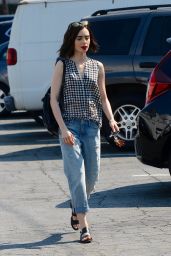 Lily Collins Street Style - West Hollywood 8/24/2016