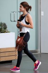Lucy Hale at SoulCycle in West Hollywood, August 2016