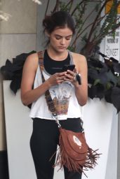 Lucy Hale at SoulCycle in West Hollywood, August 2016