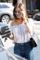 Lucy Hale Leaving Starbucks in Los Angeles 8/24/2016 