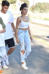 Madison Beer - Holds Hands With a Mystery Man at Just Jareds Party in Los Angeles 8/13/2016
