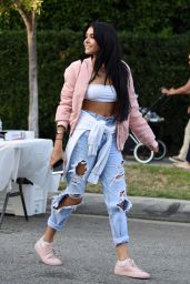 Madison Beer in Ripped Jeans - Leaving a House Party in Beverly Hills 8/29/2016