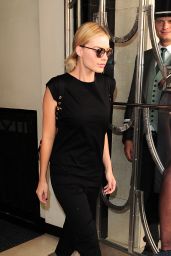 Margot Robbie -Leaving Claridges Hotel in London, UK 8/6/2016