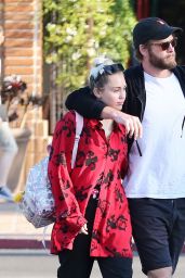 Miley Cyrus - Leaving Bui Sushi in Malibu, August 2016