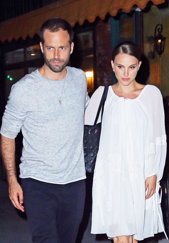 Natalie Portman Night Out Style - Leaving Il Buco Italian Restaurant in NYC 8/15/2016