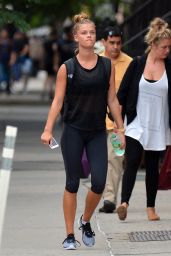 Nina Agdal Going to a Gym in New York City 8/10/2016