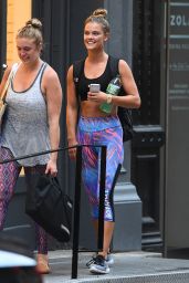 Nina Agdal in Spndex at SoulCycle in New York City 8/11/2016 