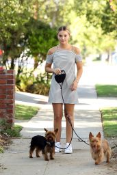Olivia Holt - Walking Her Dogs in Los Angeles 8/18/2016
