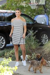 Olivia Holt - Walking Her Dogs in Los Angeles 8/18/2016