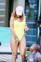 Rihanna in Swimsuit at a Pool in Zurich, August 2016 