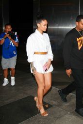 Rihanna Night Out Style - Outside Nobu in NYC 8/29/2016