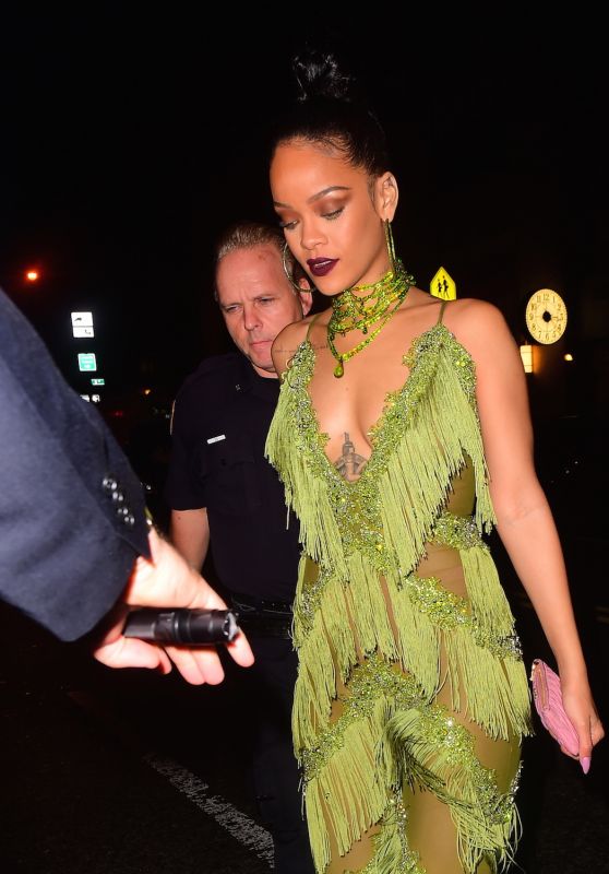 Rihanna Night Out Style - Up and Down Club in New York City 8/28/2016