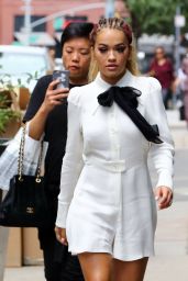 Rita Ora Chic Street Style - Leaves Her Soho Apartment in New York City 8/2/2016