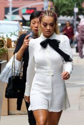 Rita Ora Chic Street Style - Leaves Her Soho Apartment in New York City 8/2/2016