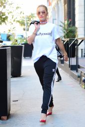 Rita Ora in Gosha Rubchinskiy - Leaving Her Hotel in NYC 8/22/2016 