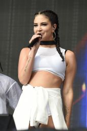 Tulisa Contostavlos - Performing at the Betley Concerts in Cheshire, August 2016