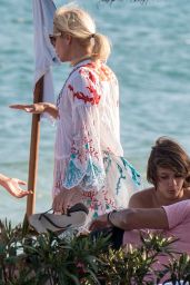 Valeria Mazza - Enjoys a Holiday With Her Family on the Beach in Marbella 8/11/2016