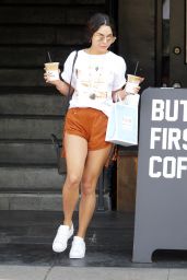 Vanessa Hudgens in Shorts - Out in LA 08/24/2016 