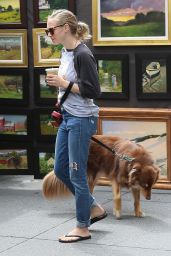 Amanda Seyfried - Walking Her Dog in New York City 9/5/2016