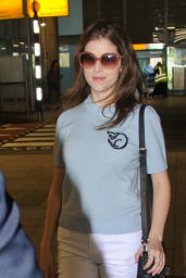 Anna Kendrick - Arriving in the UK to Promote Her New Movie 9/27/ 2016 