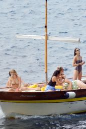 Ashley Benson, Shay Mitchell & Troian Bellisario - On a Boat in Capri 9/9/2016