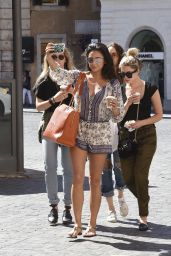 Ashley Benson, Troian Bellisario and Shay Mitchell Street Style - Rome 9/6/2016 