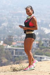 Christina Milian - Out for a Jog in Los Angeles 9/1/2016 