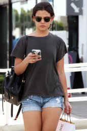 Danielle Campbell Leggy in Shorts - Shopping in Los Angeles 9/26/ 2016