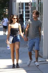 Danielle Campbell Leggy in Shorts - Shopping in West Hollywood 9/11/2016