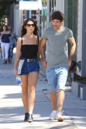 Danielle Campbell Leggy in Shorts - Shopping in West Hollywood 9/11/2016