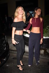 Doutzen Kroes and Joan Smalls at Samsung Store in New York City 9/7/2016