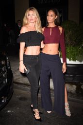 Doutzen Kroes and Joan Smalls at Samsung Store in New York City 9/7/2016