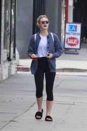 Elle Fanning in Leggings - Out in Studio City 9/22/2016 