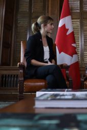Emma Watson - Meeting Prime Minister of Canada Justin Trudeau for her 