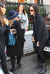 Eva Green Style - Leaving Her Hotel in London 09/22/2016