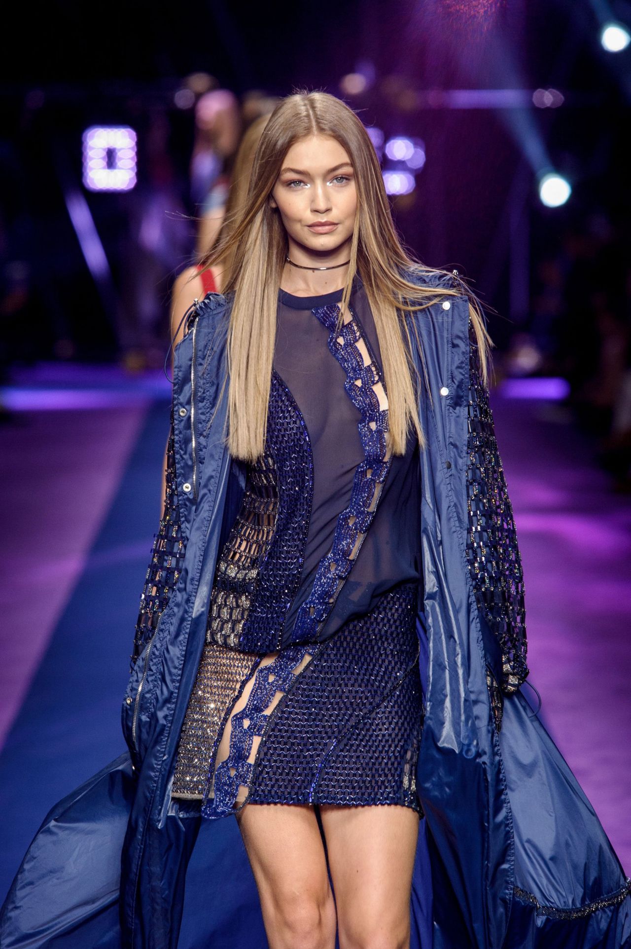 Gigi Hadid - Versace S/S 2017 Show in Milan, September 2016