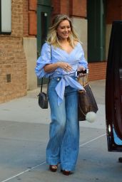 Hilary Duff Casual Style - Leaving Her Hotel in NYC 9/26/ 2016 