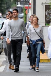 Jelena Djokovic With husband Novak Djokovic in Milan, Italy 9/21/2016