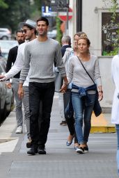 Jelena Djokovic With husband Novak Djokovic in Milan, Italy 9/21/2016