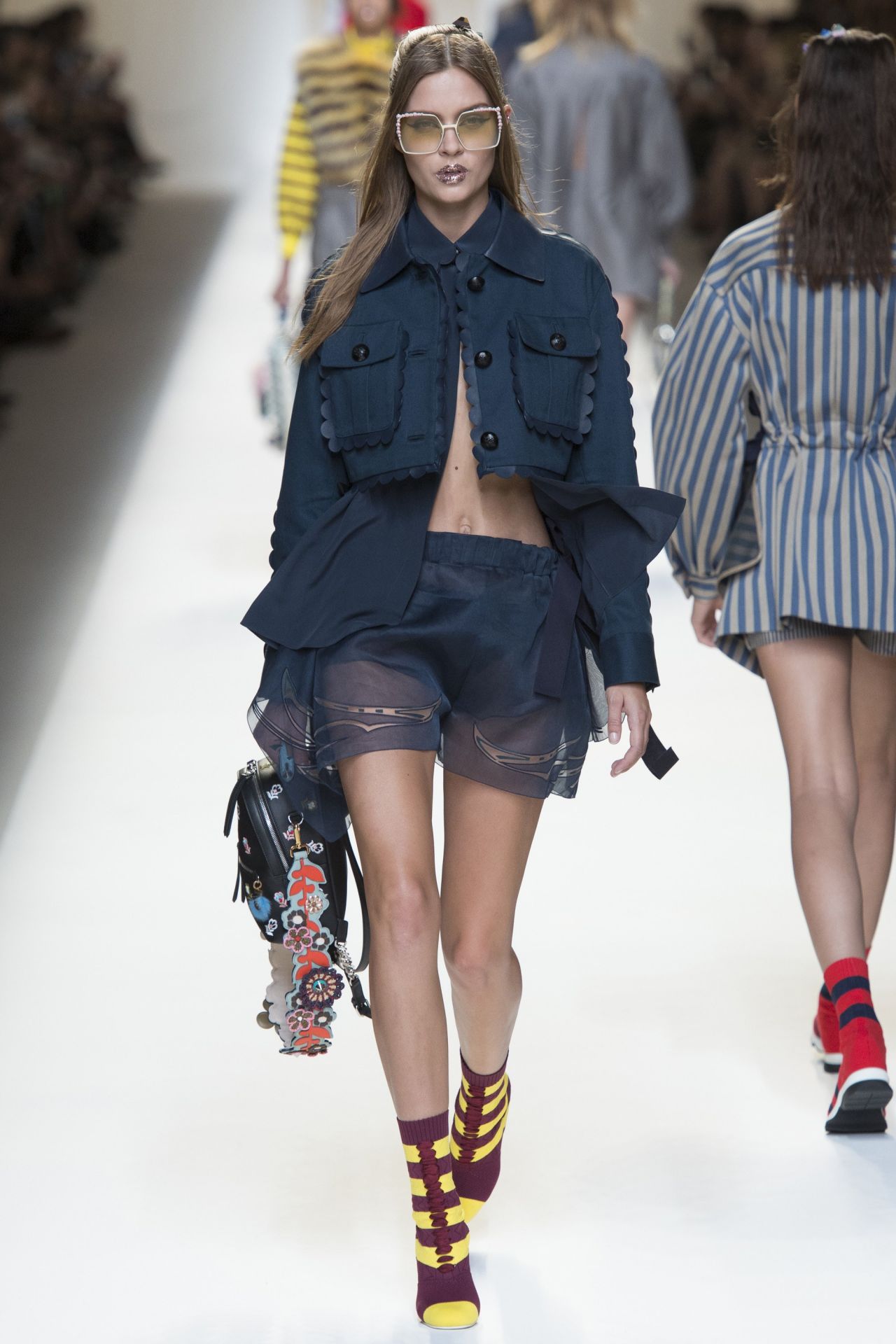 Celebrities-Trands: Josephine Skriver – Fendi Show at Milan Fashion ...